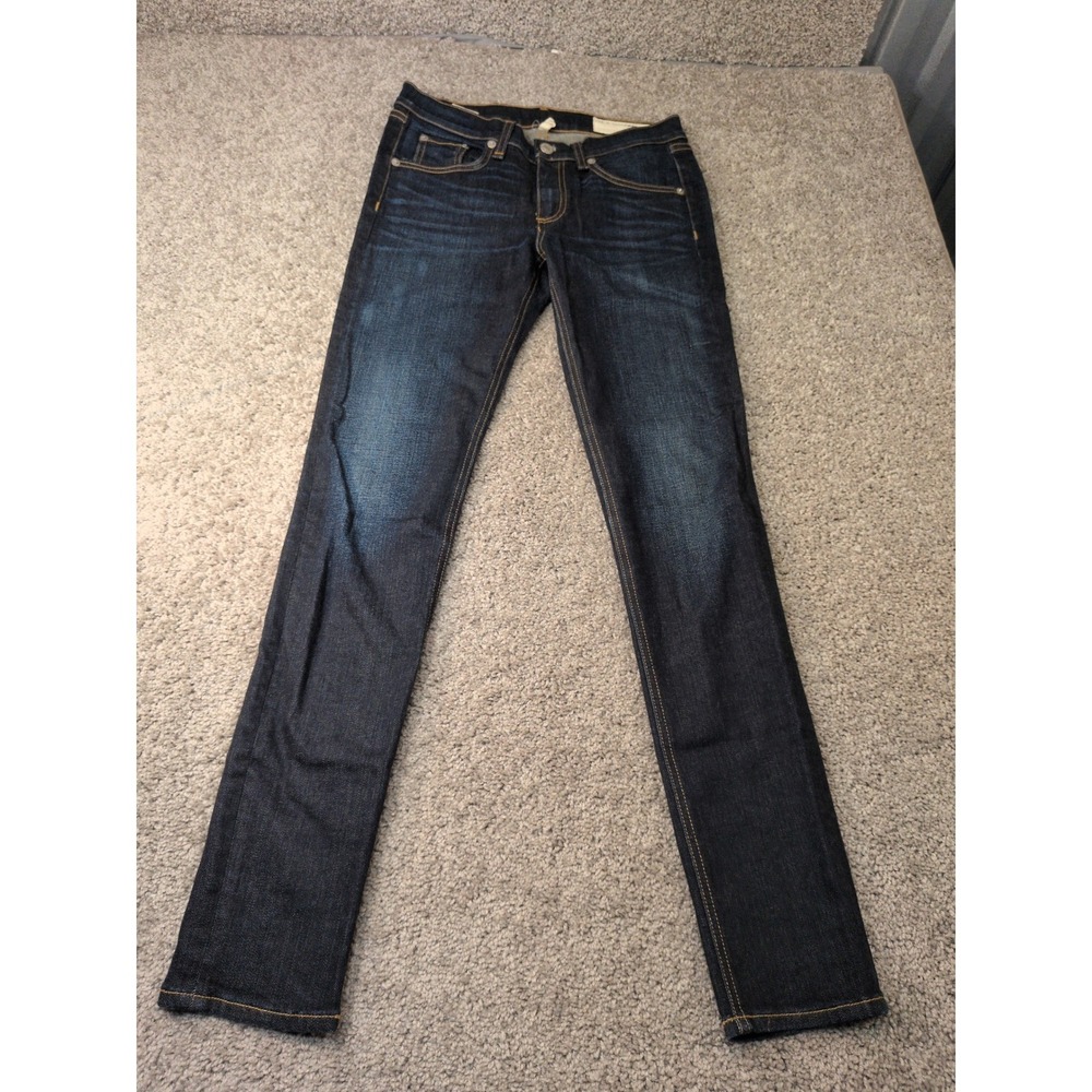 Rag & Bone Skinny Jeans Kensington Dark Indigo Wash W1502K520 Size 27 Mens